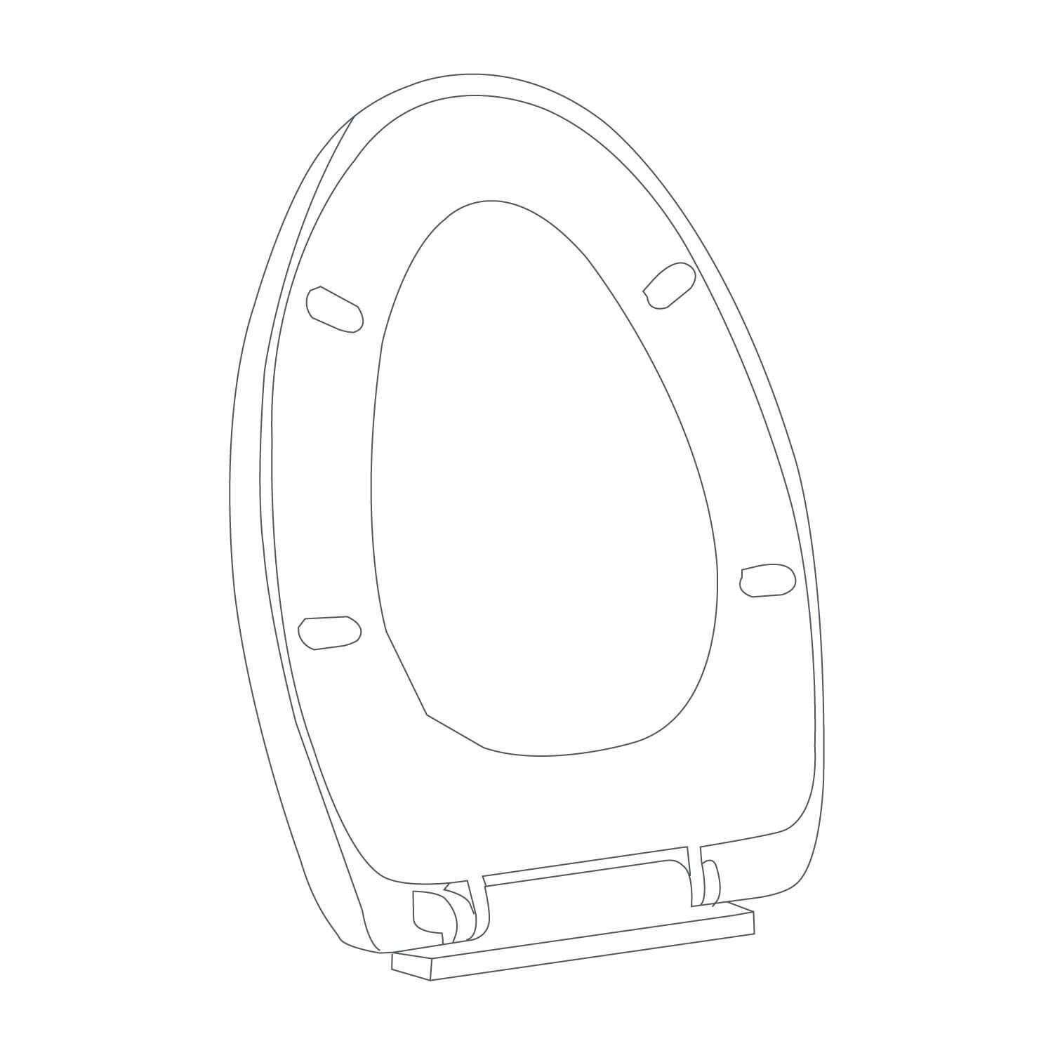 Asiento Milan I Y Ii Para Sanitario Milan Blanco,,hi-res image number null