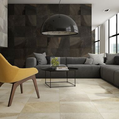 Sala Strata Beige, Gris y Negro