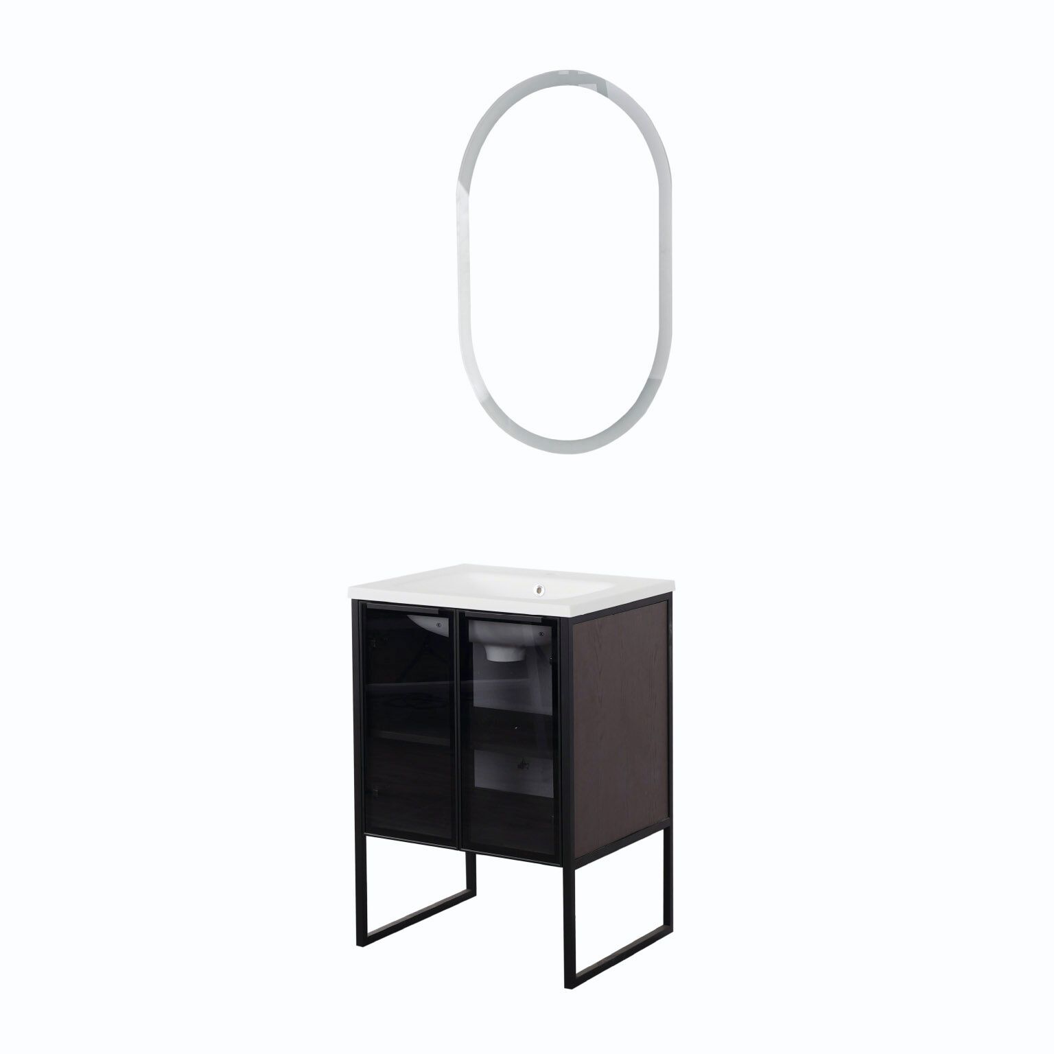 Vanity Vitoria 82 X 48 X 60 Color Cm Caf&eacute; Oscuro,,hi-res image number null