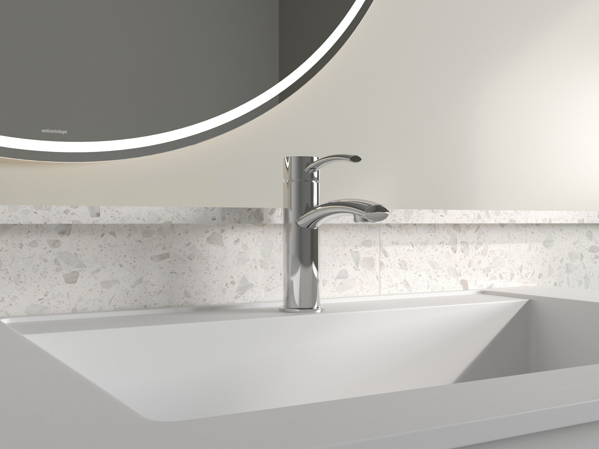 Llave Monomando Baja Para Lavabo L&iacute;nea Ribbon&reg; En Cromo Pulido,,hi-res image number null