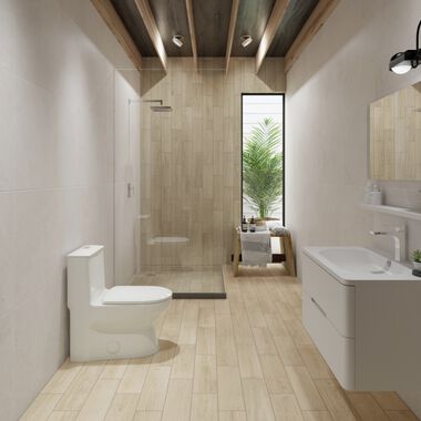 Ba&ntilde;o Agape Beige con Blanco
