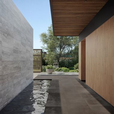 Exterior Copaiba Caf&eacute; con Gris