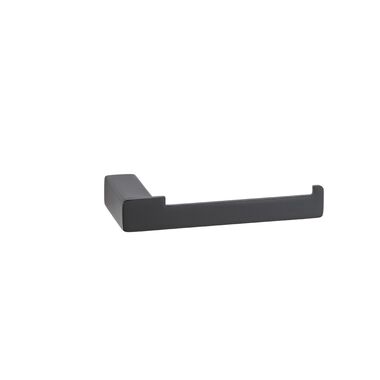 Porta Papel Para Cuarto De Ba&ntilde;o L&iacute;nea Essen Square En Negro Mate