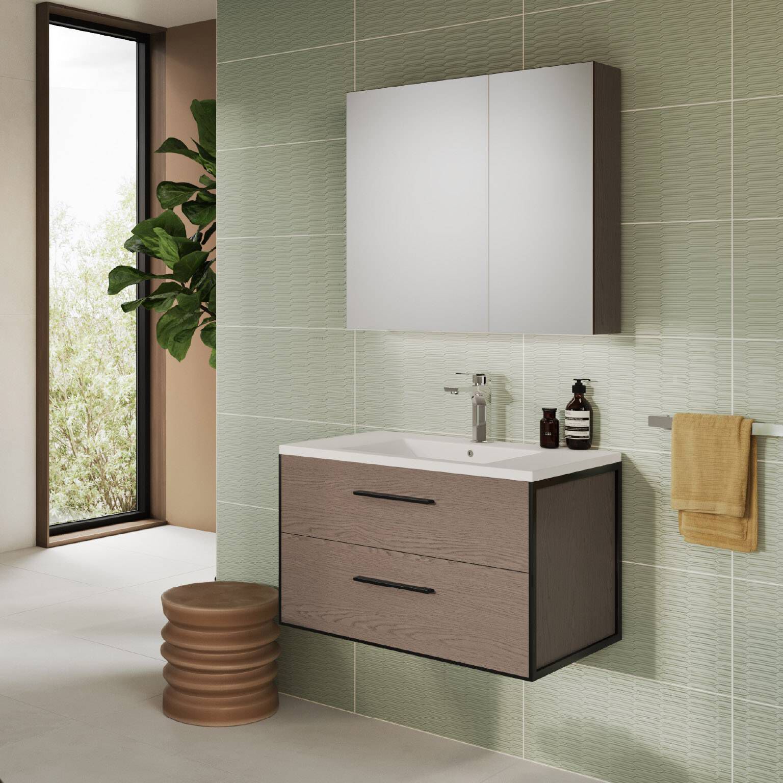 Vanity Vizcaya 80 X  50 X 48 Cm Color Taupe,,hi-res image number null