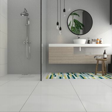 Ba&ntilde;o Kirigami Gris
