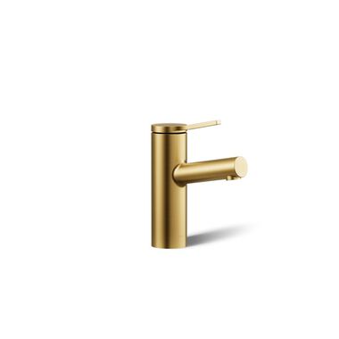 Llave monomando baja para lavabo Elate dorado