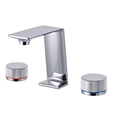 Llave Duomando Para Lavabo L&iacute;nea Weismar En Cromo Pulido