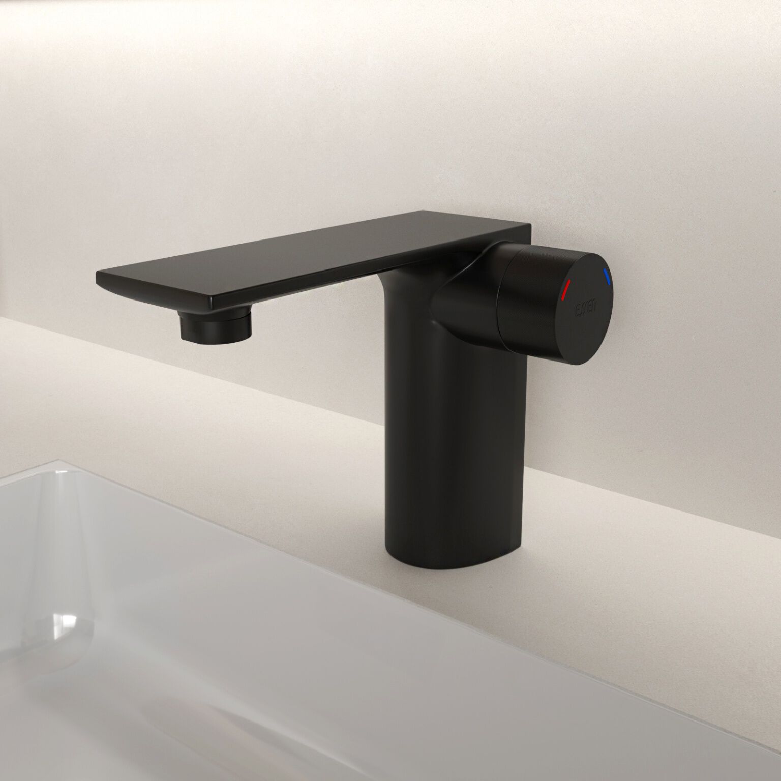 Llave Monomando Baja Para Lavabo L&iacute;nea Weismar En Negro Mate,,hi-res image number null
