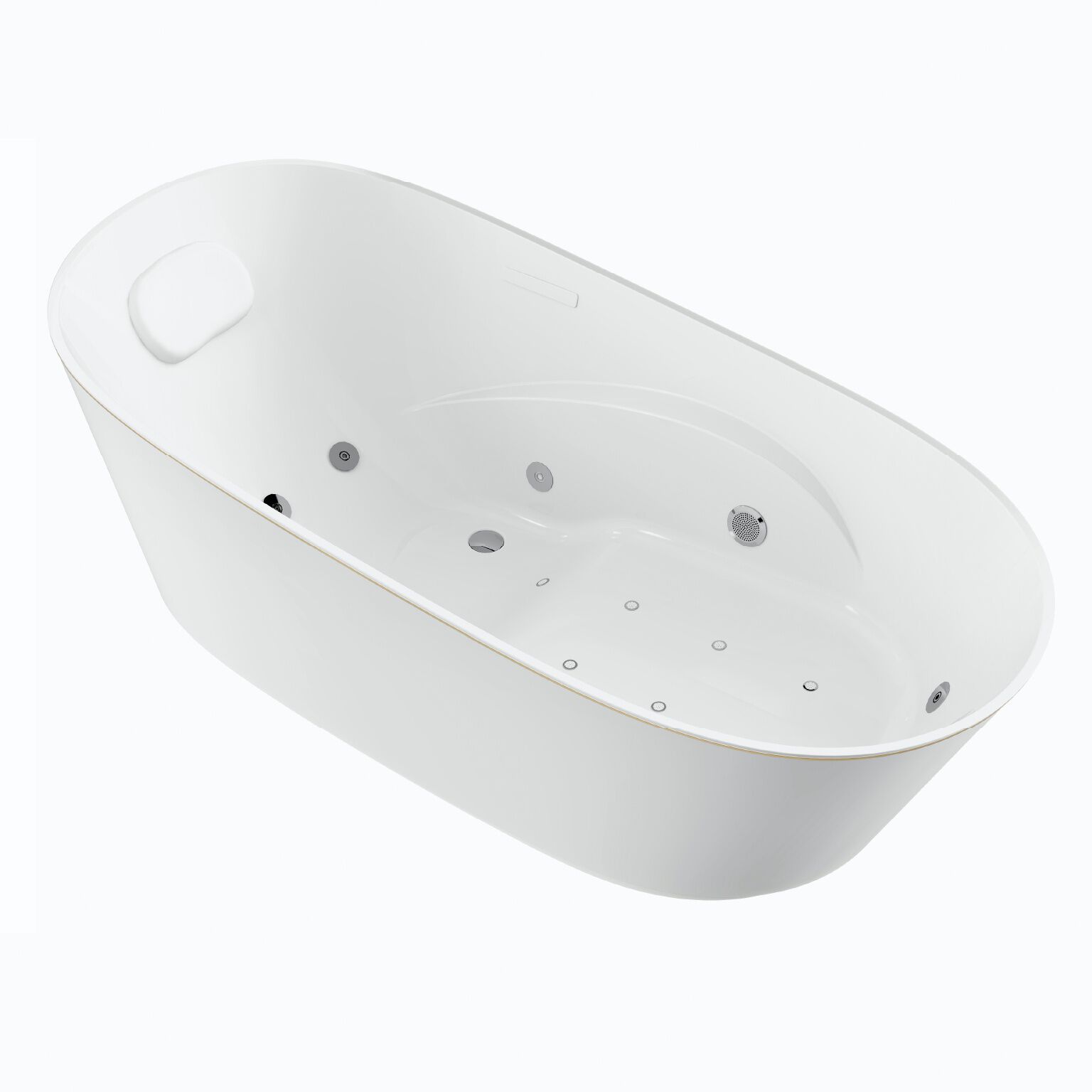 Tina Bernau Freestanding Con Hidromasaje Blanco,,hi-res