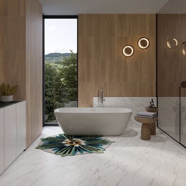 Ba&ntilde;o Lucentia Blanco con Caf&eacute;