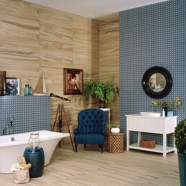 Ba&ntilde;o Dots Azul