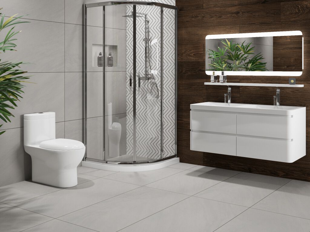 Ba&ntilde;o Infinity Collection Caf&eacute; con Gris,,hi-res