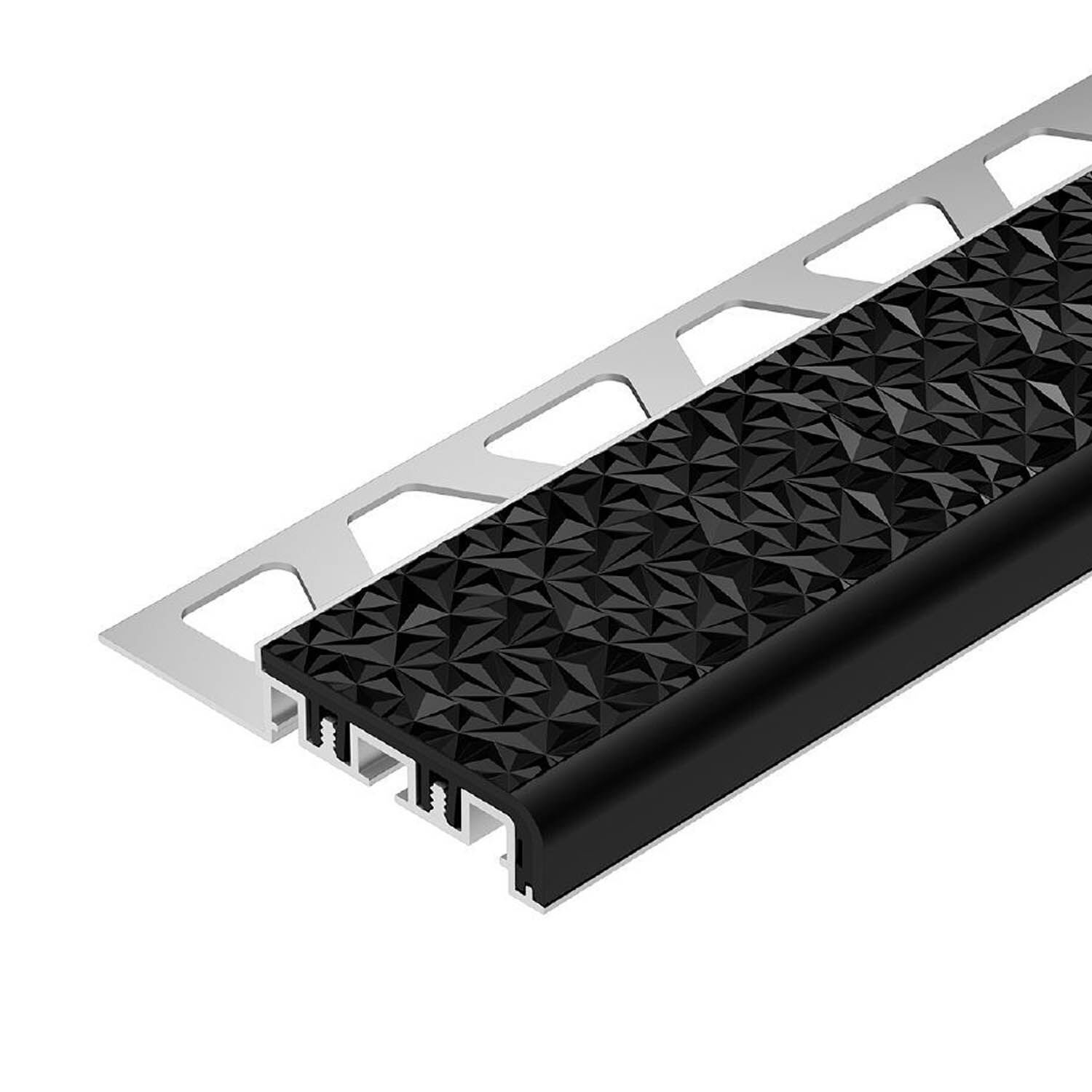 Perfil de Aluminio con aplicaci&oacute;n de PVC TREP-V 42 11 mm black,,hi-res image number null