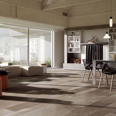 Sala Geologic Beige con Gris