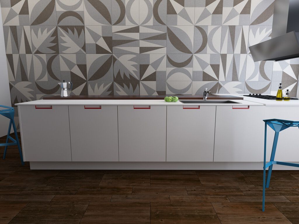 Cocina Tessuto Caf&eacute; con Gris,,hi-res image number null