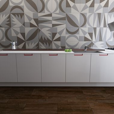 Cocina Tessuto Caf&eacute; con Gris