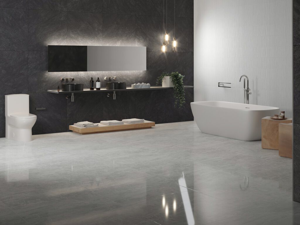 Ba&ntilde;o Marble Slab Blanco, Gris y Negro,,hi-res