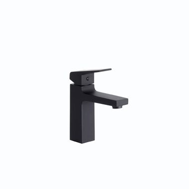 Llave Centerset Para Lavabo L&iacute;nea Niagara En Negro Mate