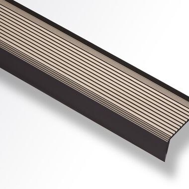 Perfil de aluminio escal&oacute;n de sobreponer bronce satinado 42mm