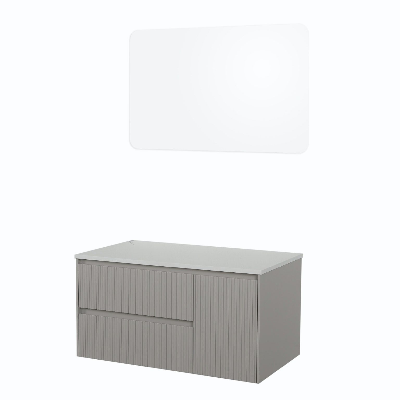 Vanity Vicenza 90 X 45 X 50 Cm Color Gris,,hi-res image number null