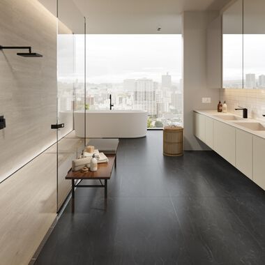 Ba&ntilde;o Luminova Rectificado Negro