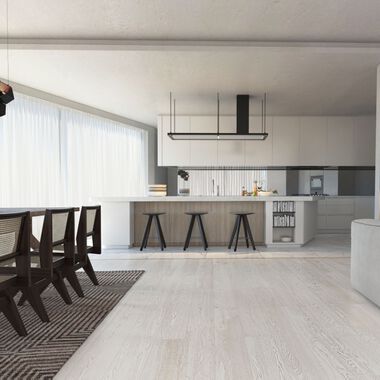 Comedor Marble Slab Blanco