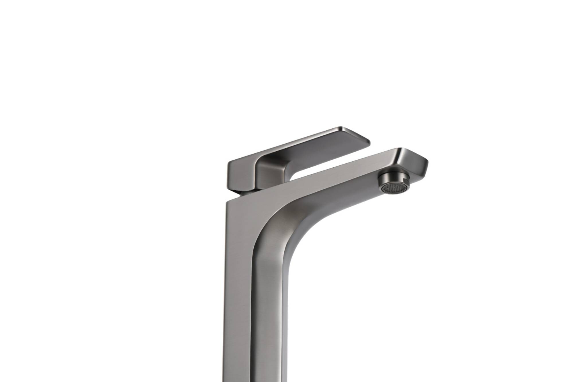 Llave Monomando Baja Para Lavabo L&iacute;nea Dessau En Titanio Mate,,hi-res image number null