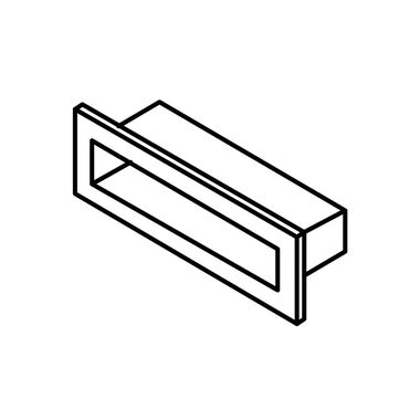 Placa Decorativa Lutecia Rectangular Para Lavabo De Resina En Vanity Unico