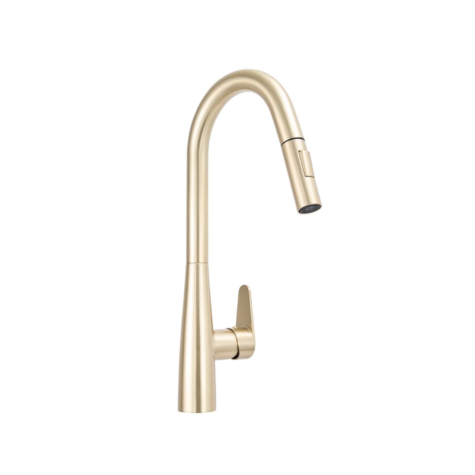 Llave monomando para cocina l&iacute;nea Essen Round&reg; en dorado satinado,,hi-res image number null