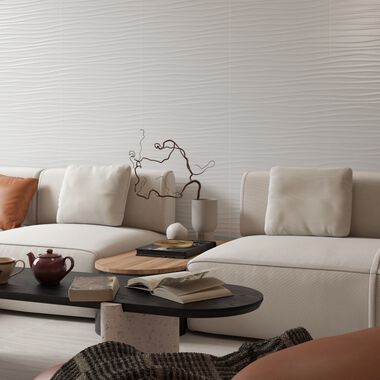 Sala Bliss Rectificado Blanco con Gris
