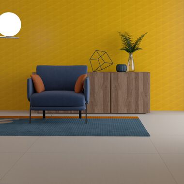 Sala Atelier Amarillo con Gris