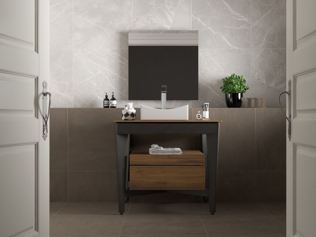 Ba&ntilde;o Modulor Caf&eacute; con Gris,,hi-res image number null