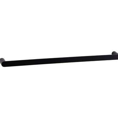 Toallero Sencillo 60 Cm L&iacute;nea Essen Round En Negro Mate