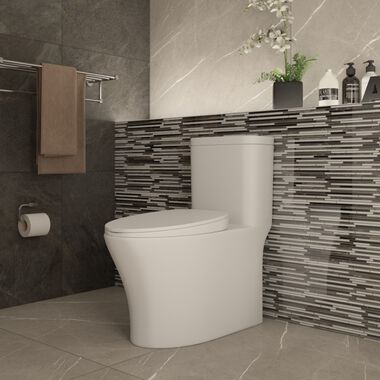 Ba&ntilde;o Pietra Cristal Multicolor con Negro
