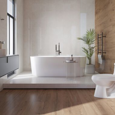 Ba&ntilde;o Endless Mosaics Beige con Blanco