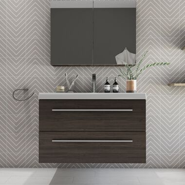 Ba&ntilde;o Alpino Blanco con Gris