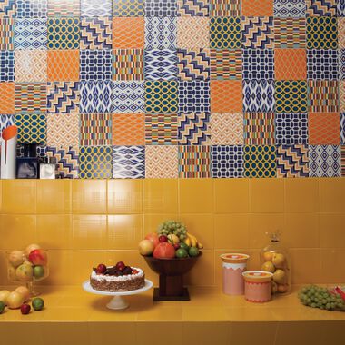 Cocina Dots Amarillo, Azul y Blanco