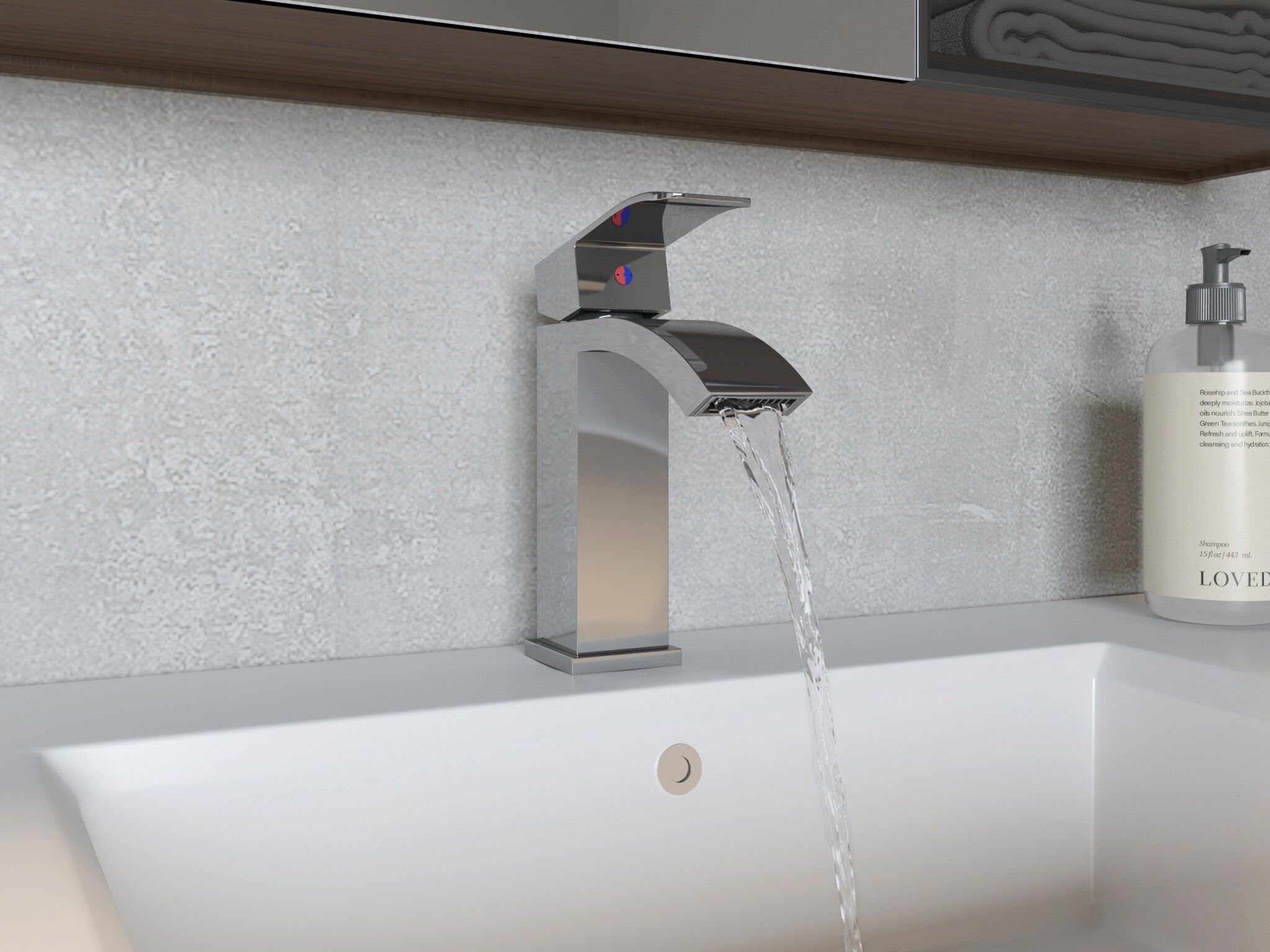 Llave Monomando Baja Para Lavabo L&iacute;nea Niagara&reg; En Cromo Pulido,,hi-res
