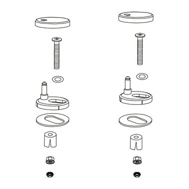 Kit De Instalacion Victoria Para Asiento De Sanitario Unico