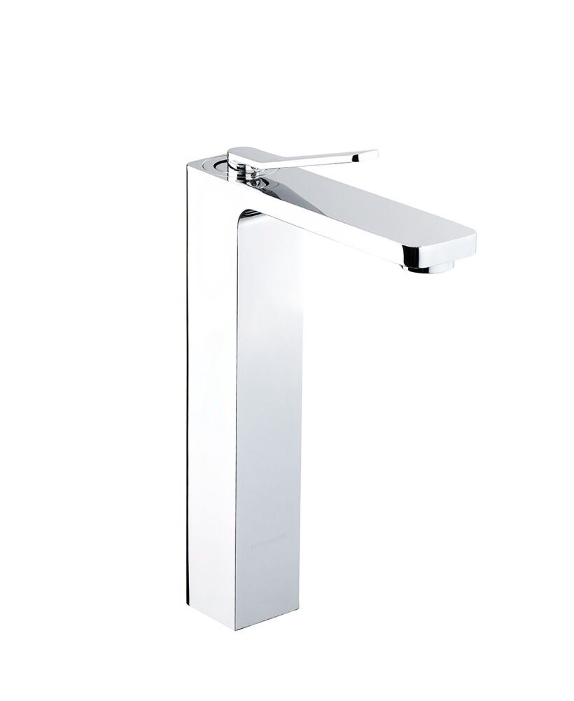 Llave Monomando Alta Para Lavabo L&iacute;nea Siena En Cromo Blanco,,hi-res image number null