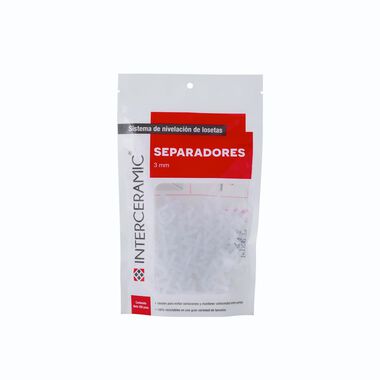 Separador 3 mm 200 pza