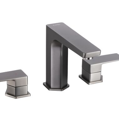 Llave Duomando Para Lavabo L&iacute;nea Dessau En Titanio Mate