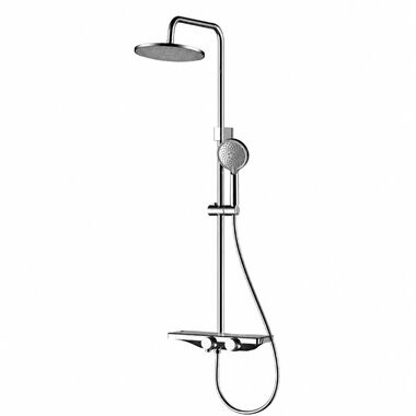 Regadera de muro para ba&ntilde;o l&iacute;nea Duna&reg; en cromo pulido