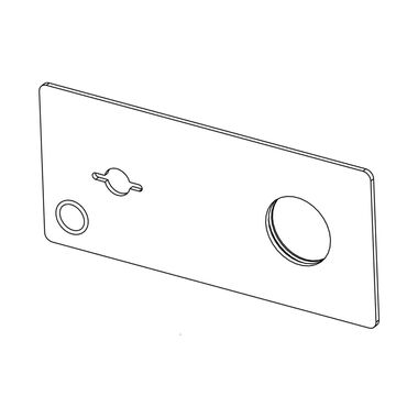 Cubierta Decorativa Para Llave De Muro Cromo Pulido