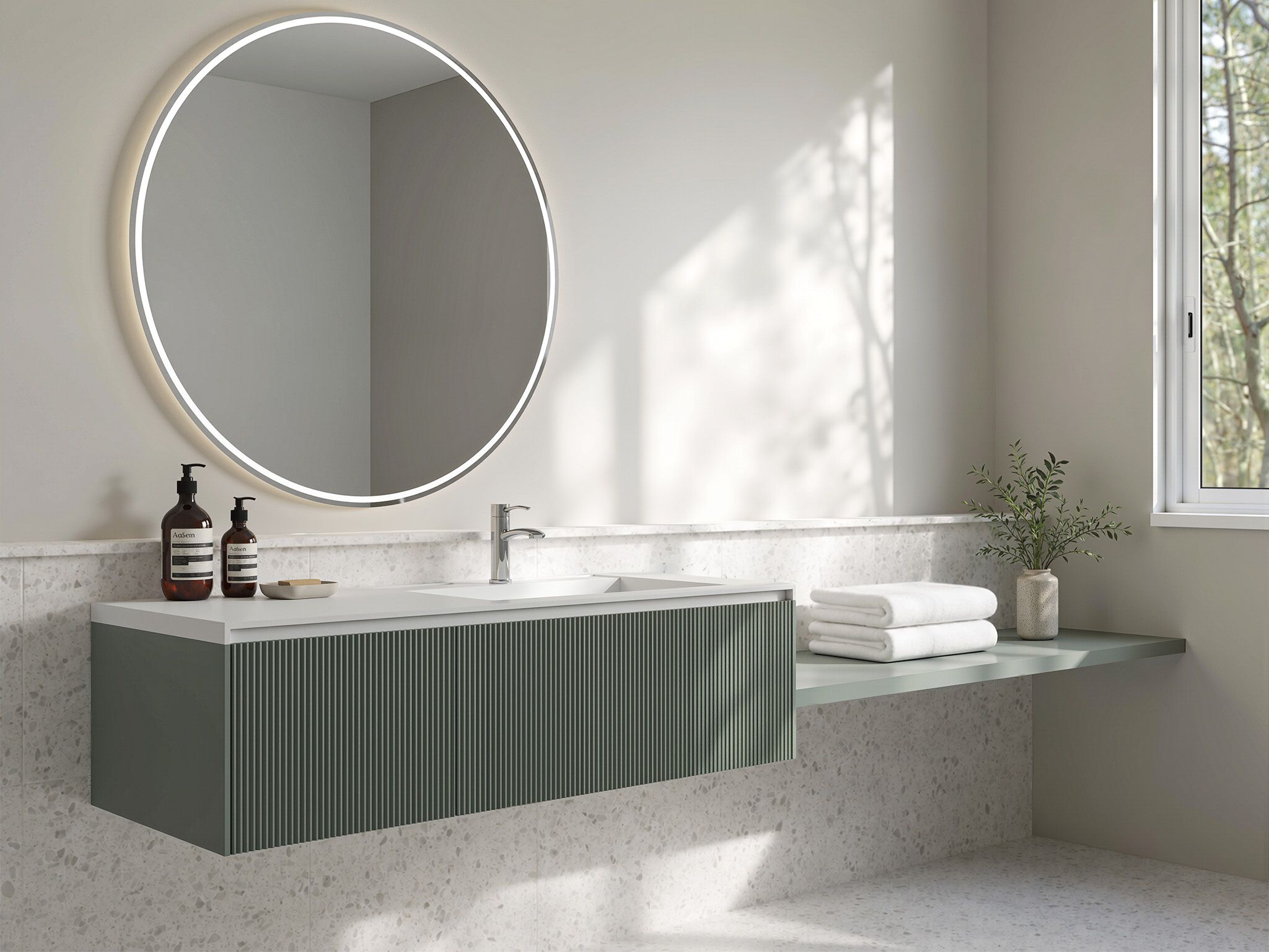 Llave Monomando Baja Para Lavabo L&iacute;nea Ribbon&reg; En Cromo Pulido,,hi-res image number null