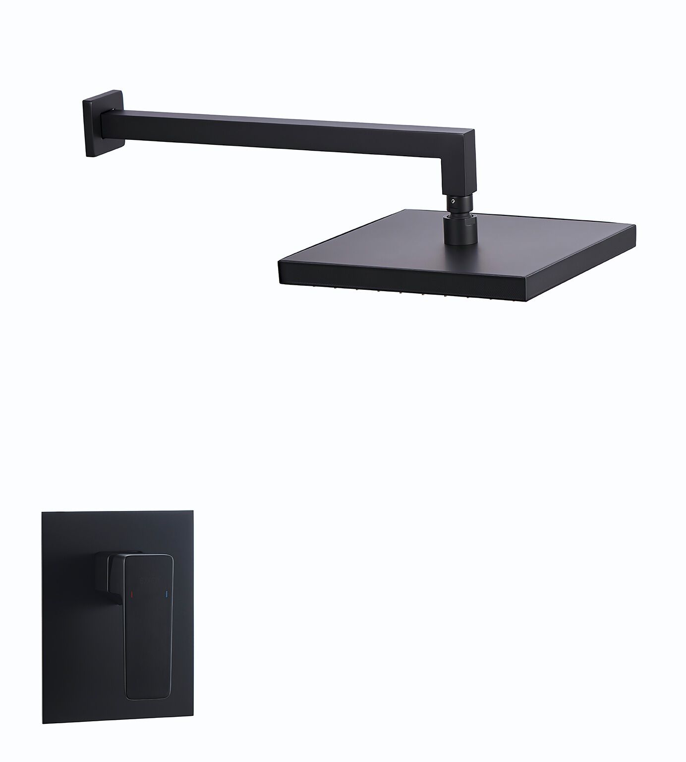 Conjunto De Regadera L&iacute;nea Dessau En Negro Mate,,hi-res