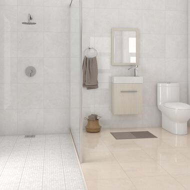 Ba&ntilde;o Tempo Beige con Blanco