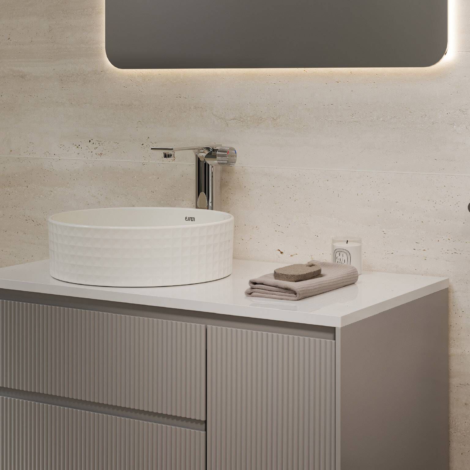 Vanity Vicenza 90 X 45 X 50 Cm Color Gris,,hi-res image number null