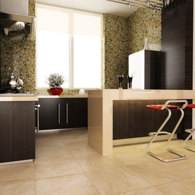 Cocina Interglass Murano Amarillo con Beige