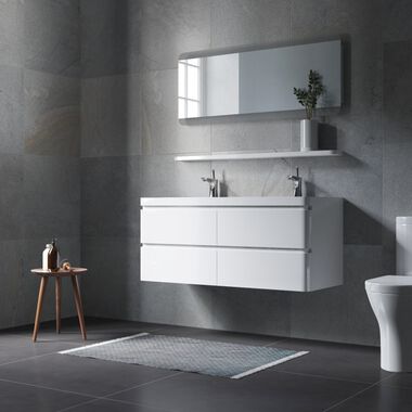 Ba&ntilde;o Concrete Rectificado Gris